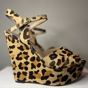 Steve Madden 9M Leopard Pony Hair